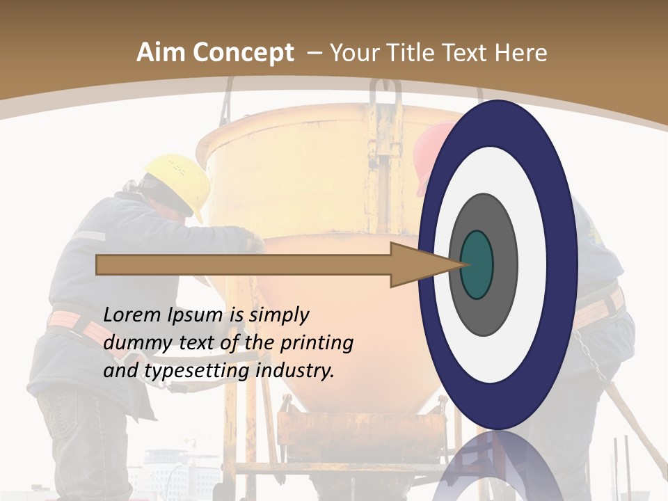 Cement Contractor Rig PowerPoint Template