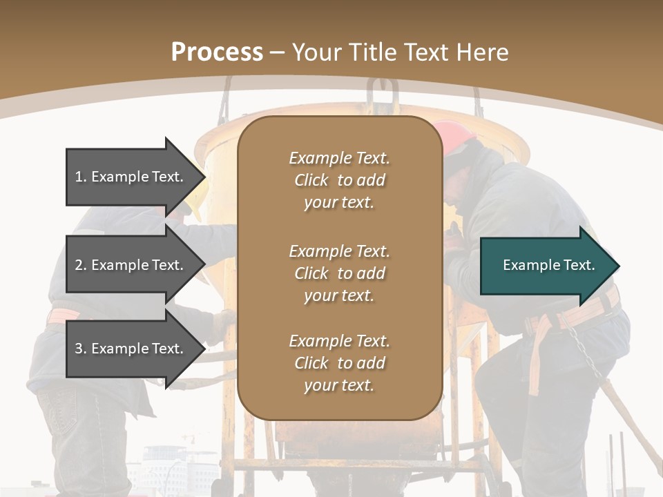 Cement Contractor Rig PowerPoint Template
