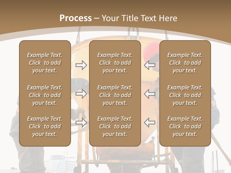 Cement Contractor Rig PowerPoint Template