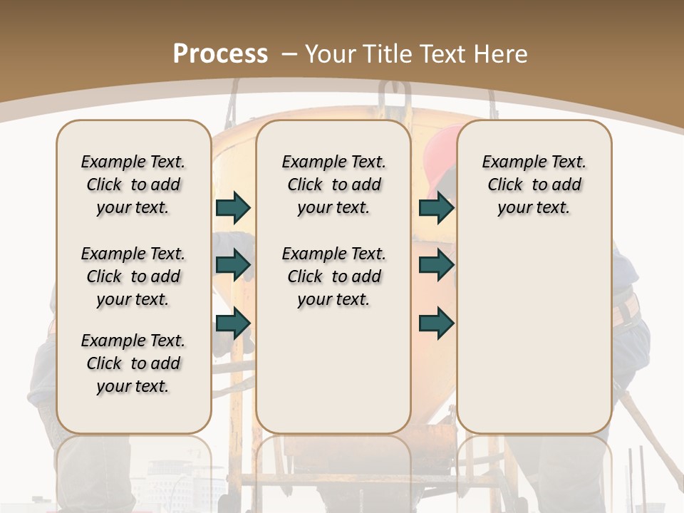 Cement Contractor Rig PowerPoint Template