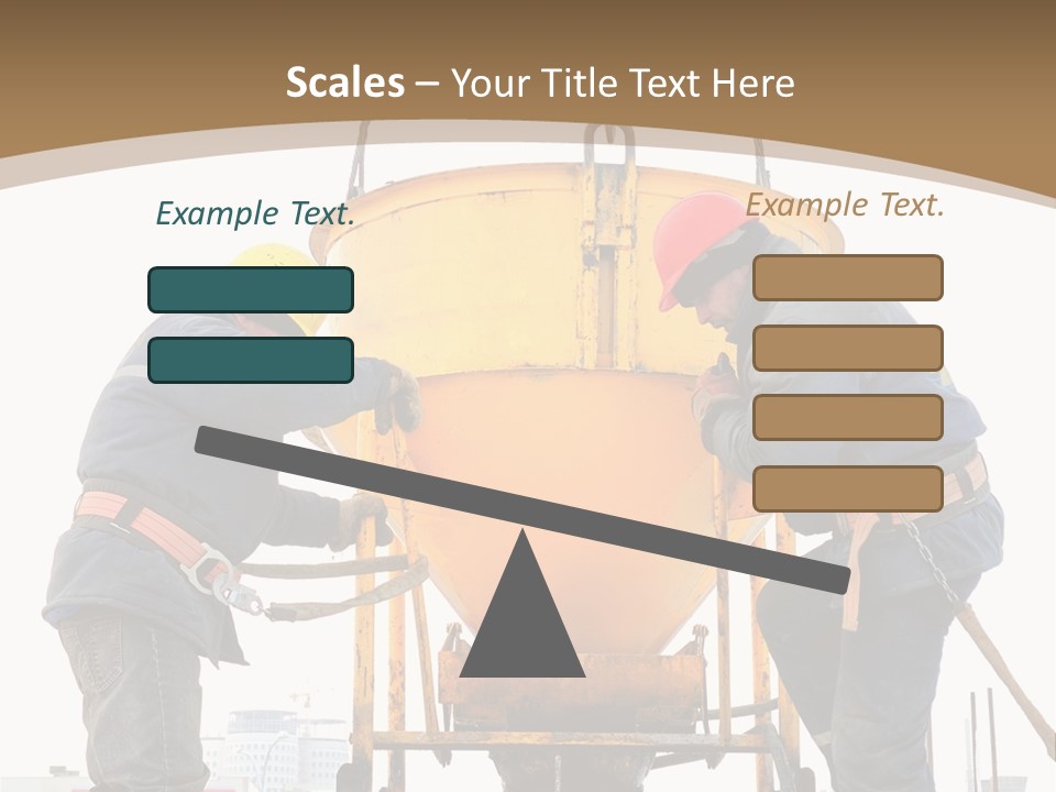 Cement Contractor Rig PowerPoint Template