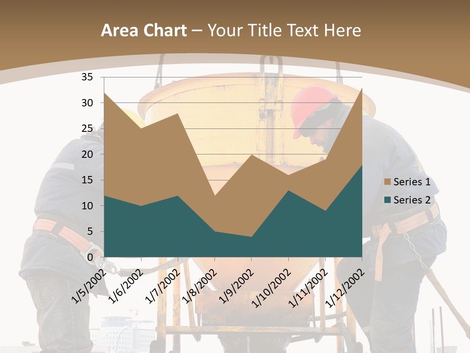 Cement Contractor Rig PowerPoint Template