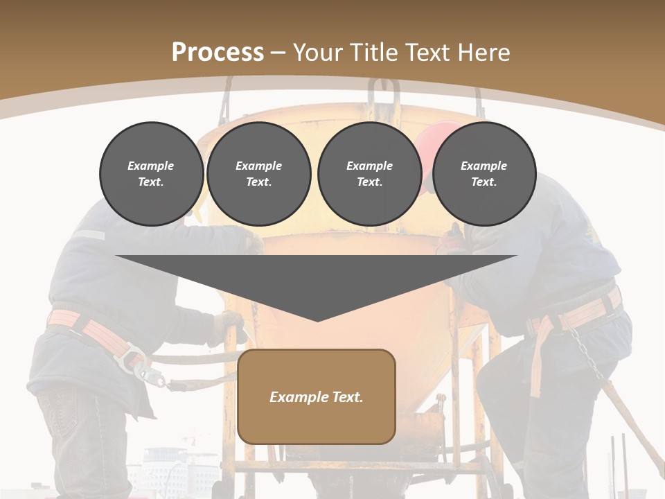 Cement Contractor Rig PowerPoint Template