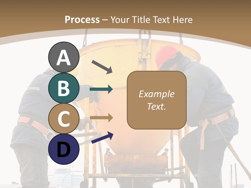 Cement Contractor Rig PowerPoint Template
