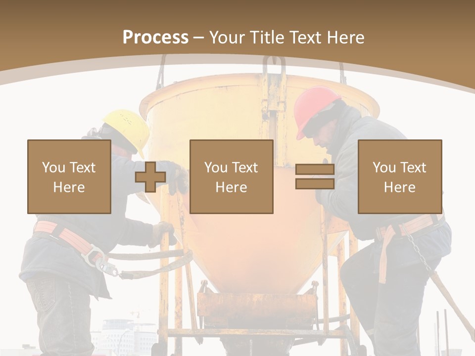 Cement Contractor Rig PowerPoint Template