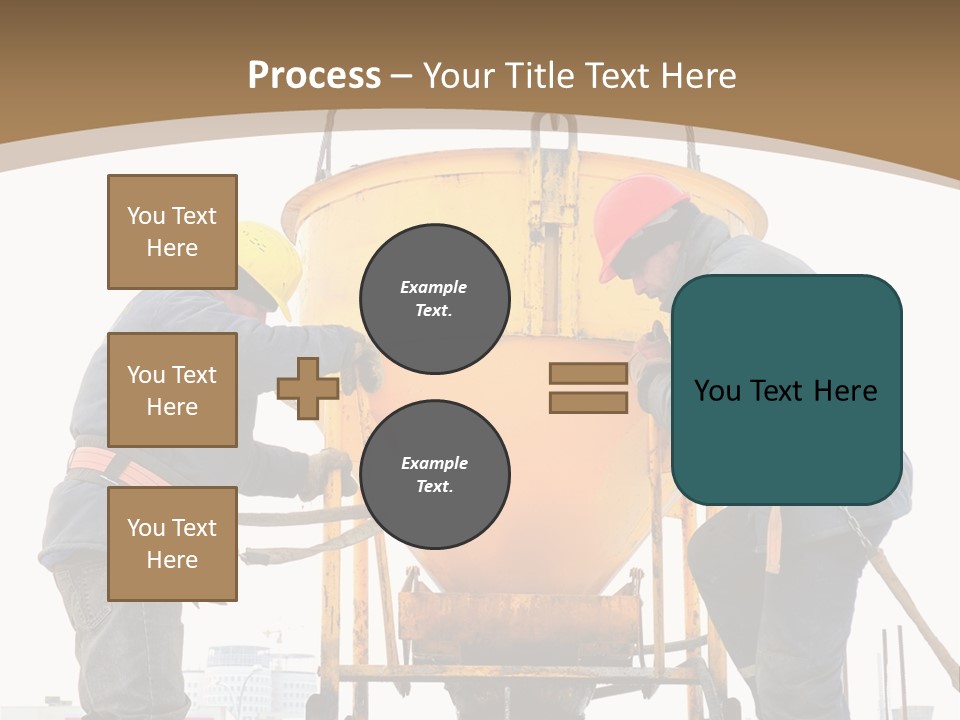 Cement Contractor Rig PowerPoint Template