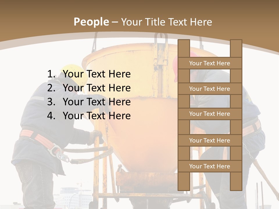 Cement Contractor Rig PowerPoint Template
