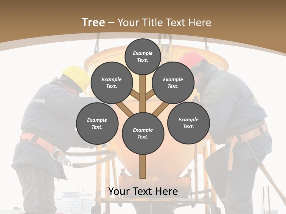 Cement Contractor Rig PowerPoint Template