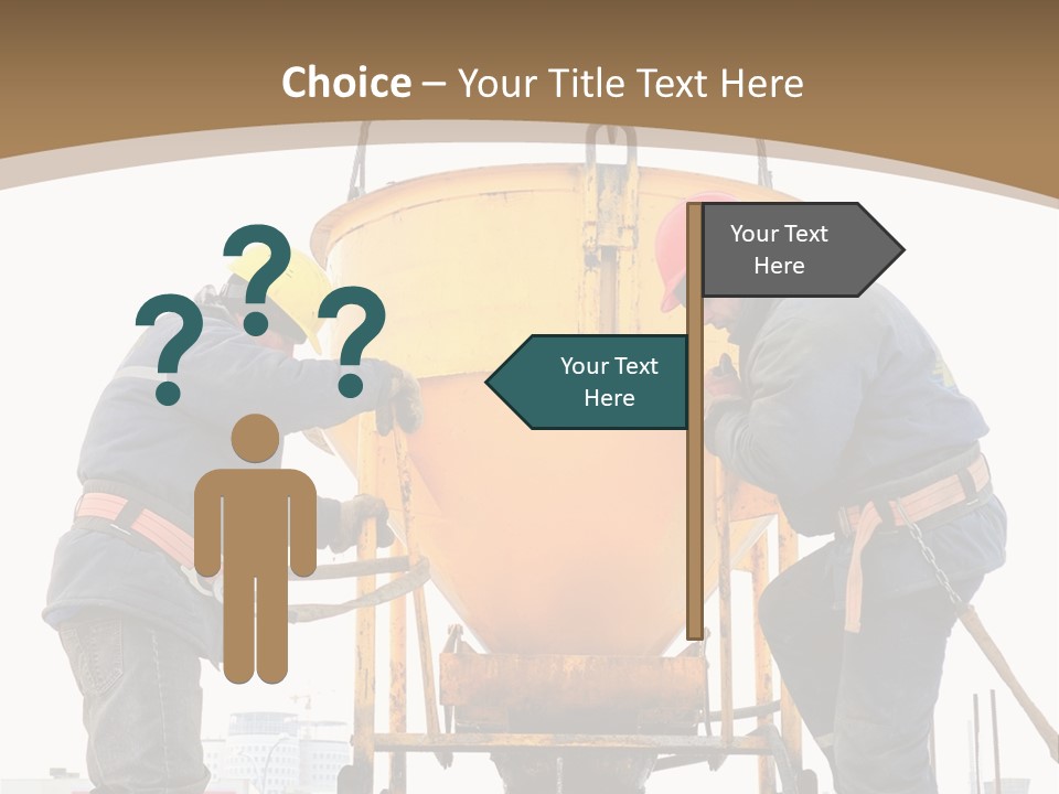 Cement Contractor Rig PowerPoint Template