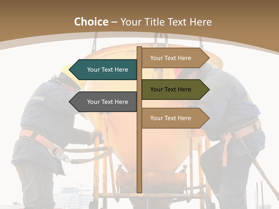 Cement Contractor Rig PowerPoint Template