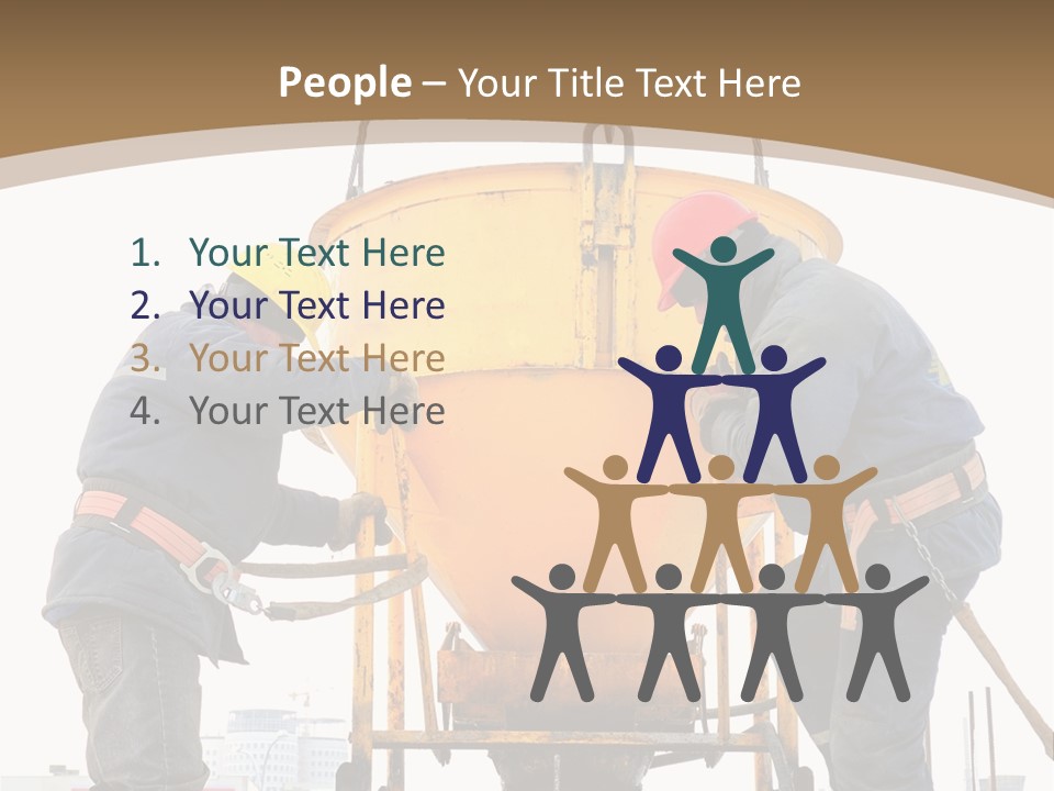 Cement Contractor Rig PowerPoint Template