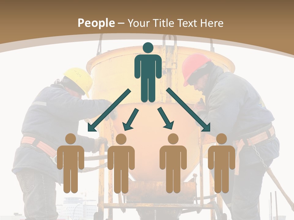 Cement Contractor Rig PowerPoint Template