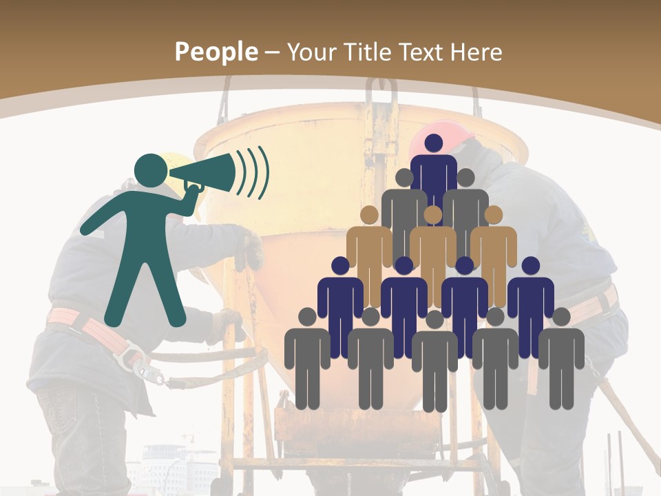 Cement Contractor Rig PowerPoint Template