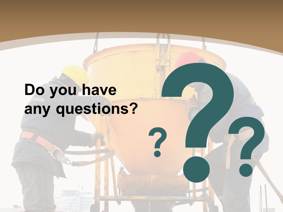 Cement Contractor Rig PowerPoint Template