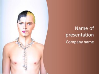 Race Mask Anatomy PowerPoint Template