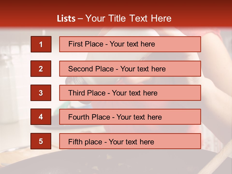Wok Cheerful View PowerPoint Template