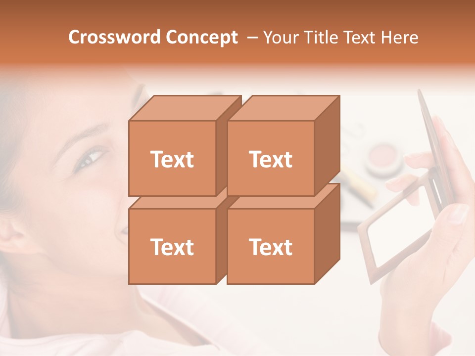 Mascara Fresh Pink PowerPoint Template