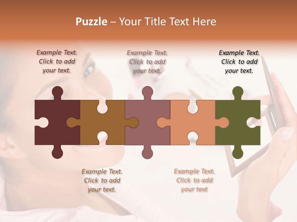 Mascara Fresh Pink PowerPoint Template