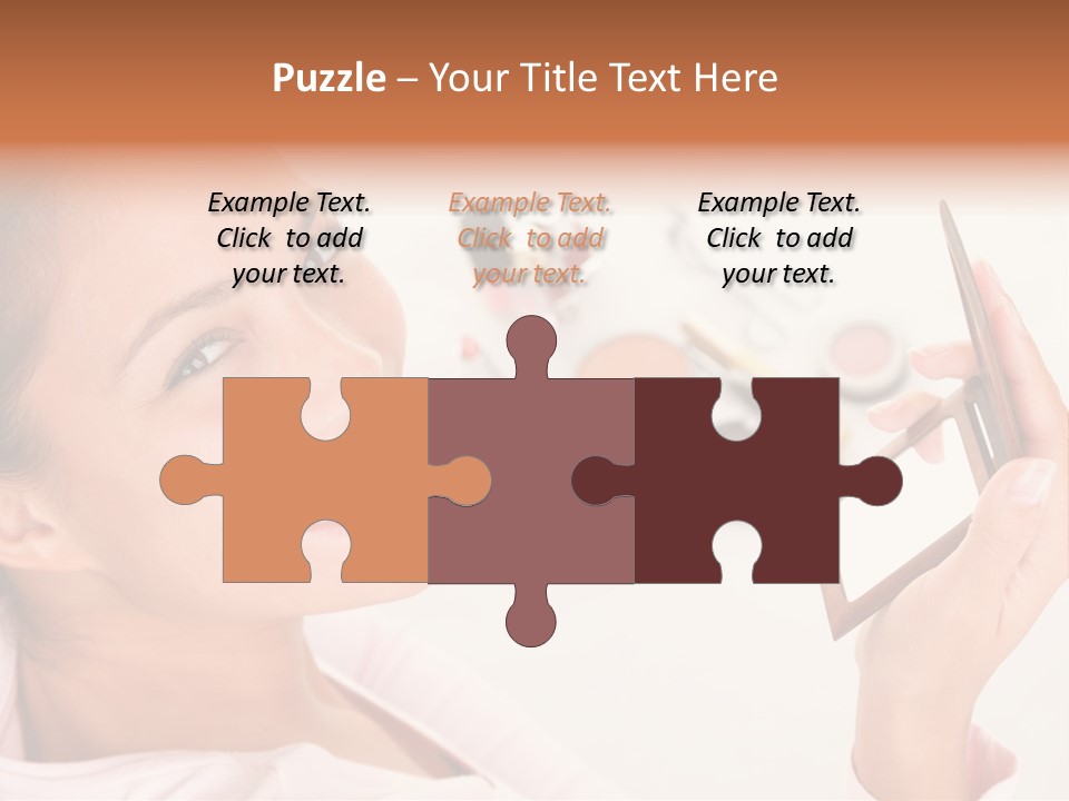 Mascara Fresh Pink PowerPoint Template