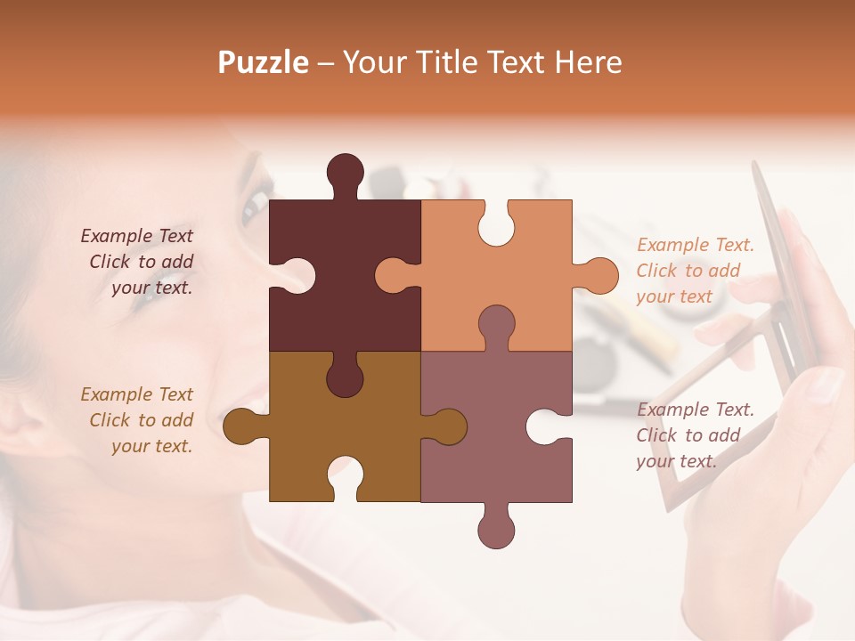 Mascara Fresh Pink PowerPoint Template