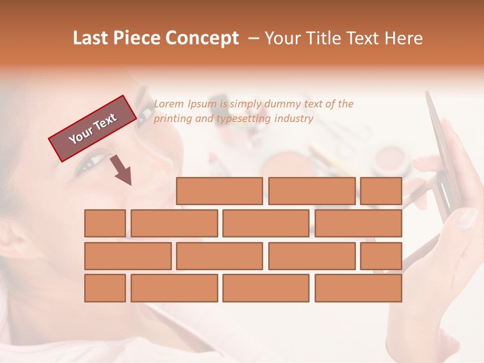 Mascara Fresh Pink PowerPoint Template