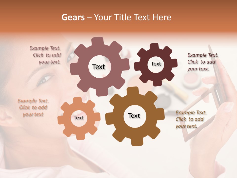 Mascara Fresh Pink PowerPoint Template