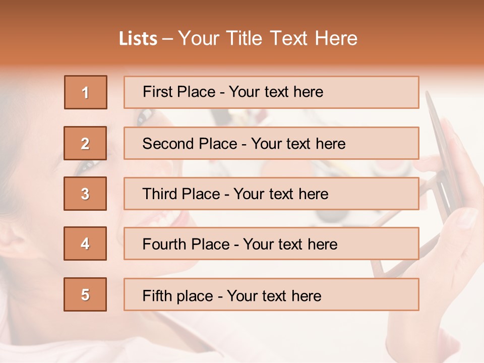 Mascara Fresh Pink PowerPoint Template