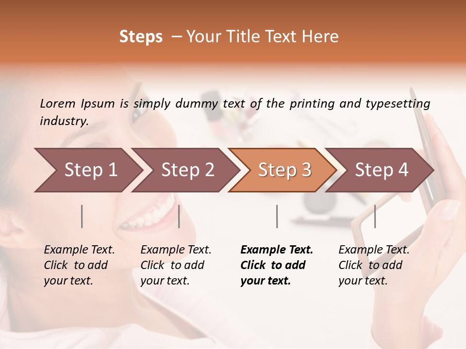 Mascara Fresh Pink PowerPoint Template