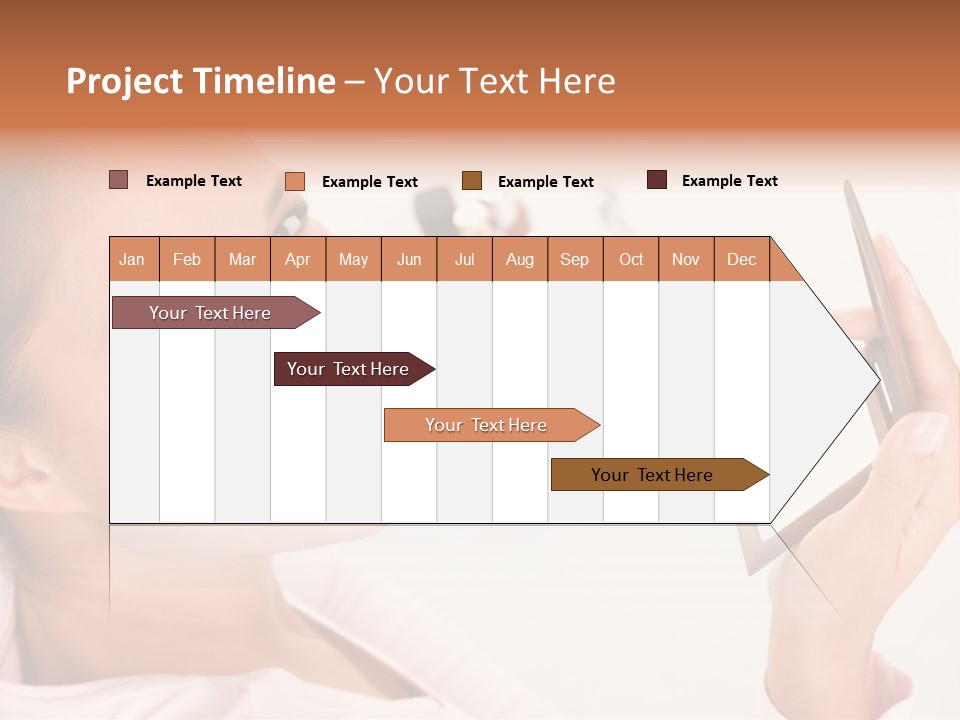 Mascara Fresh Pink PowerPoint Template