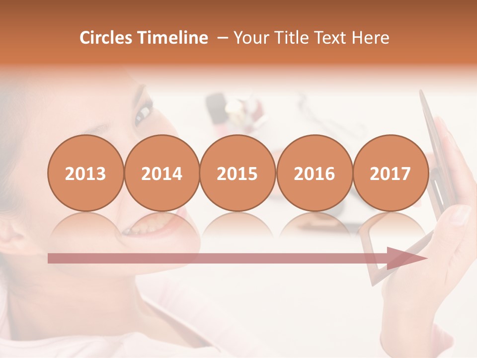 Mascara Fresh Pink PowerPoint Template