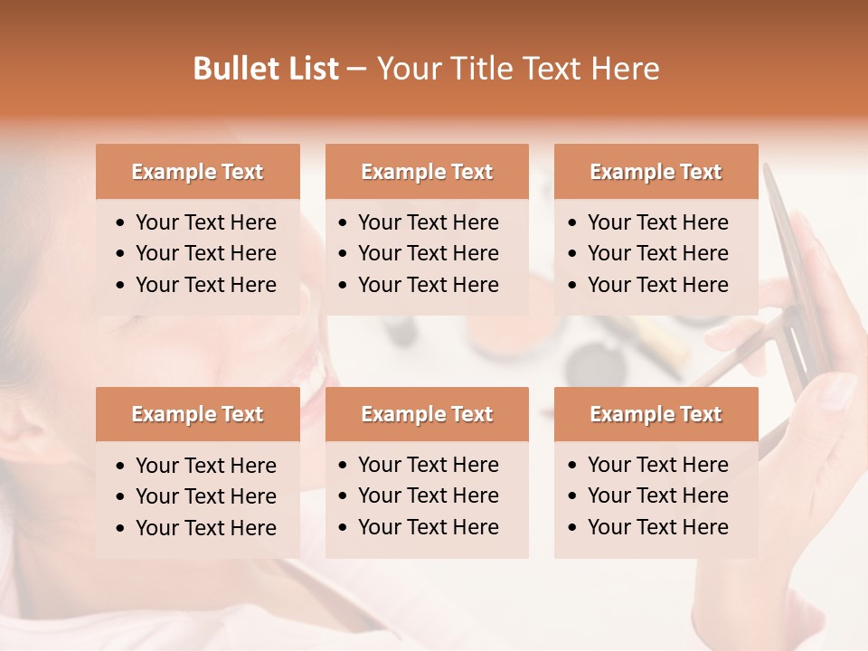 Mascara Fresh Pink PowerPoint Template