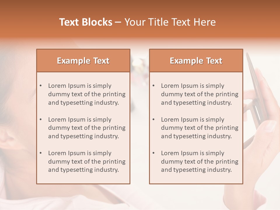 Mascara Fresh Pink PowerPoint Template