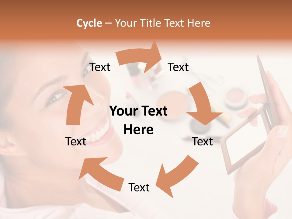 Mascara Fresh Pink PowerPoint Template