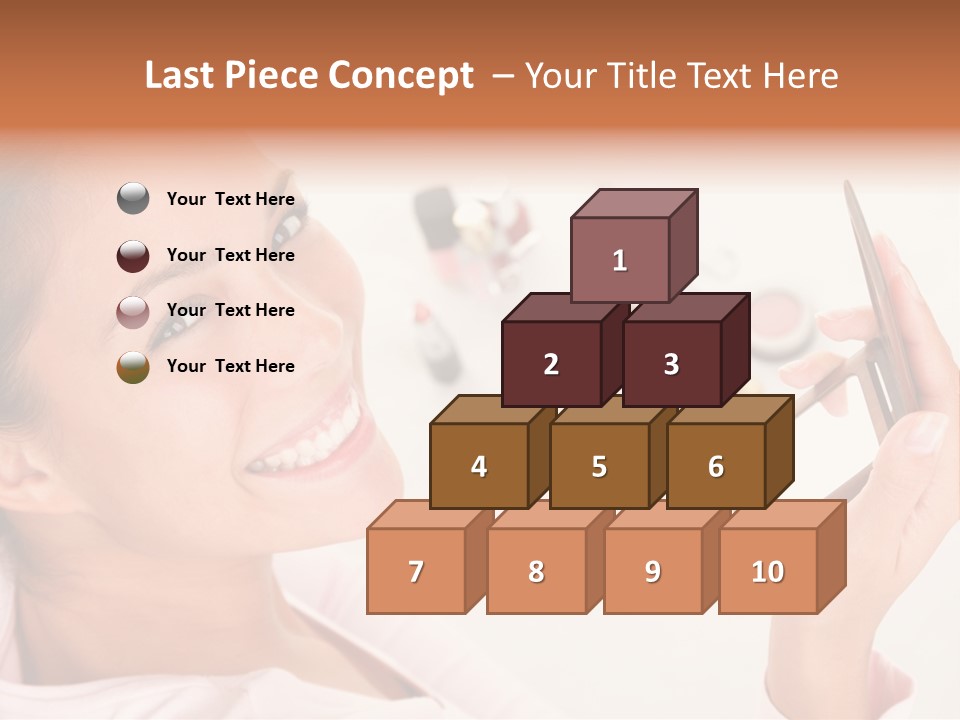 Mascara Fresh Pink PowerPoint Template