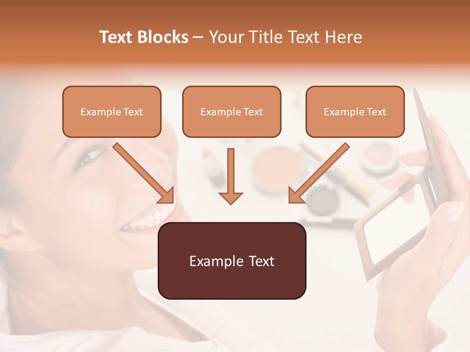 Mascara Fresh Pink PowerPoint Template