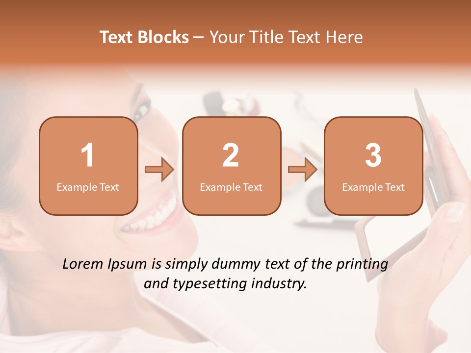 Mascara Fresh Pink PowerPoint Template