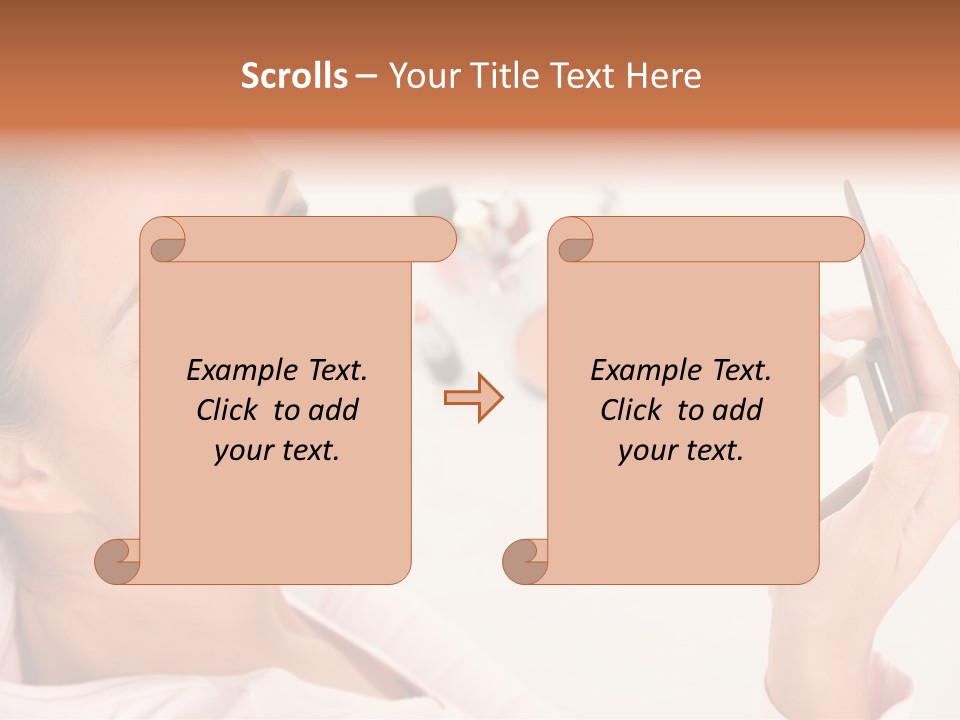 Mascara Fresh Pink PowerPoint Template