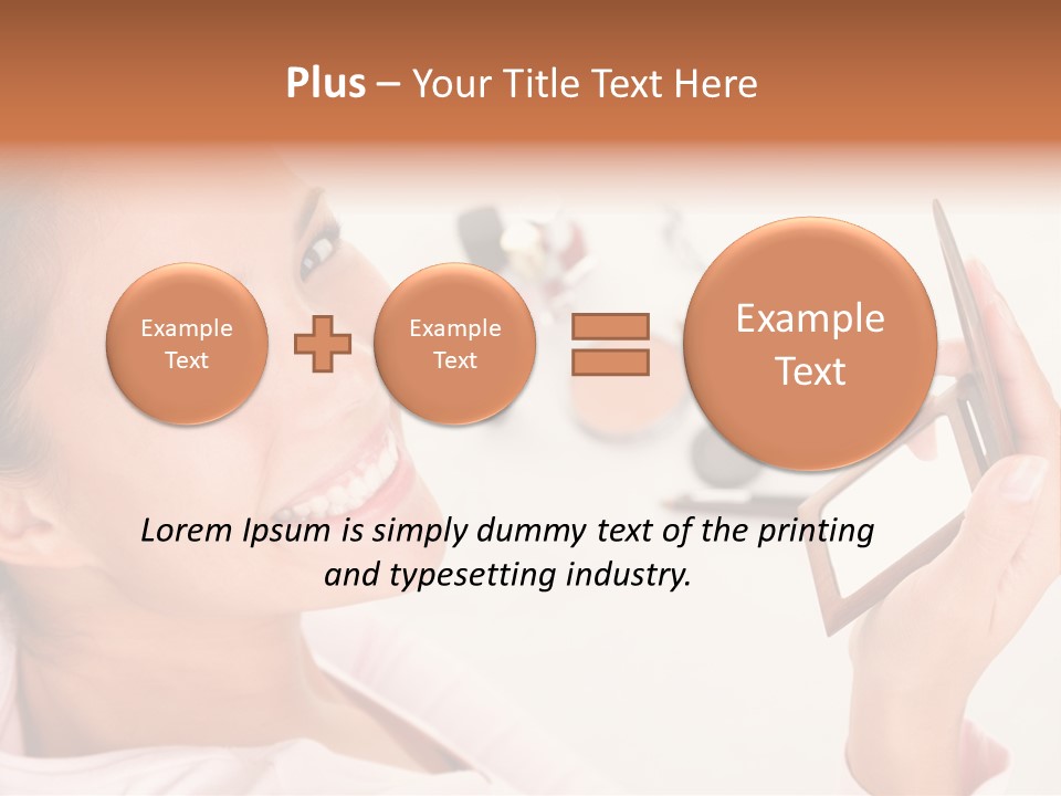 Mascara Fresh Pink PowerPoint Template