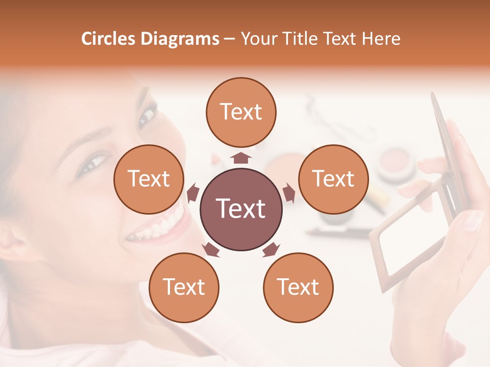 Mascara Fresh Pink PowerPoint Template