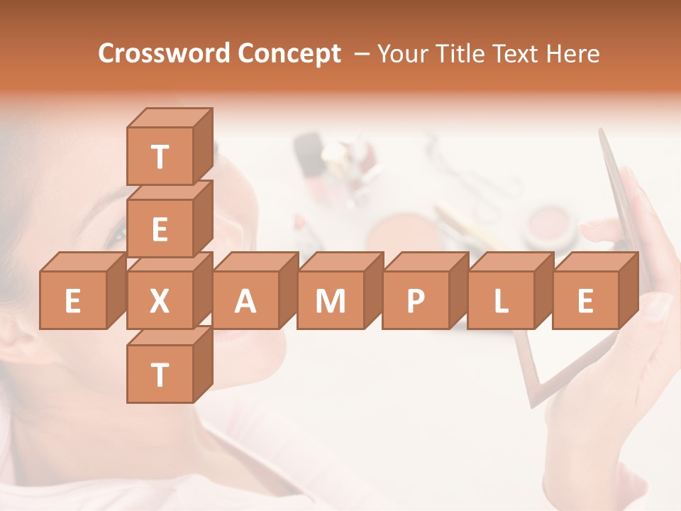 Mascara Fresh Pink PowerPoint Template