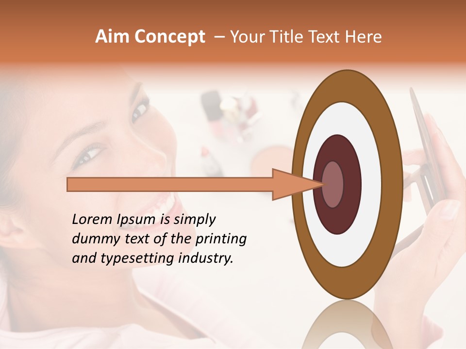 Mascara Fresh Pink PowerPoint Template