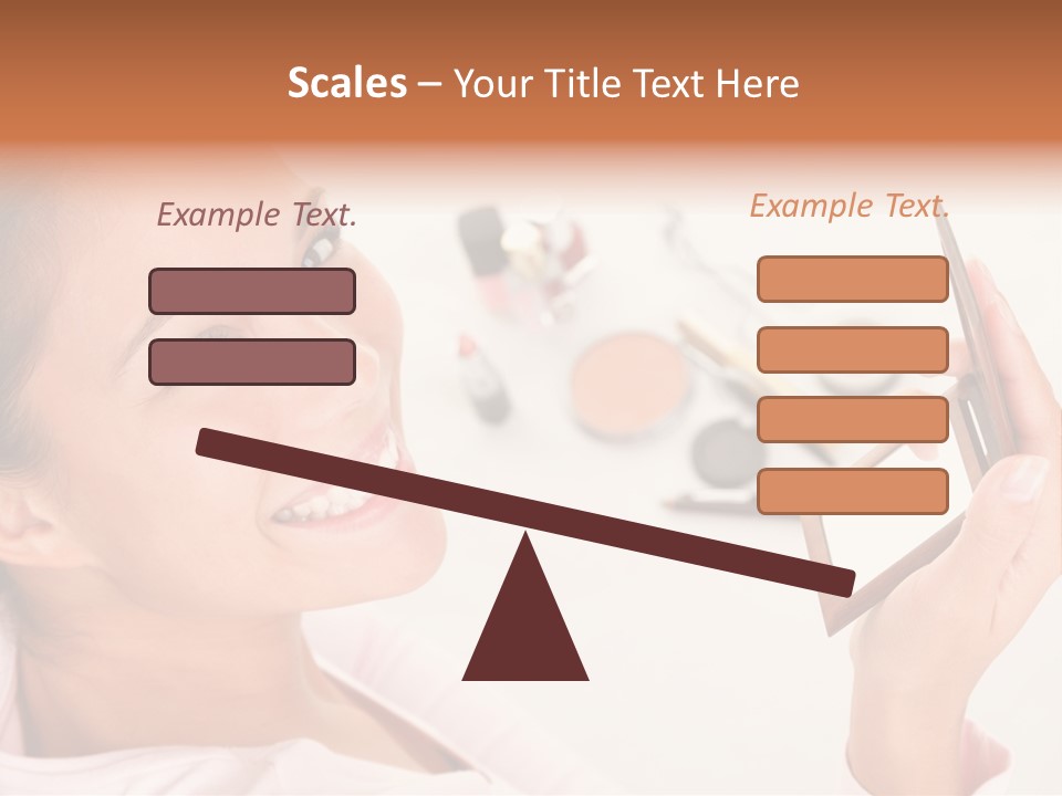 Mascara Fresh Pink PowerPoint Template