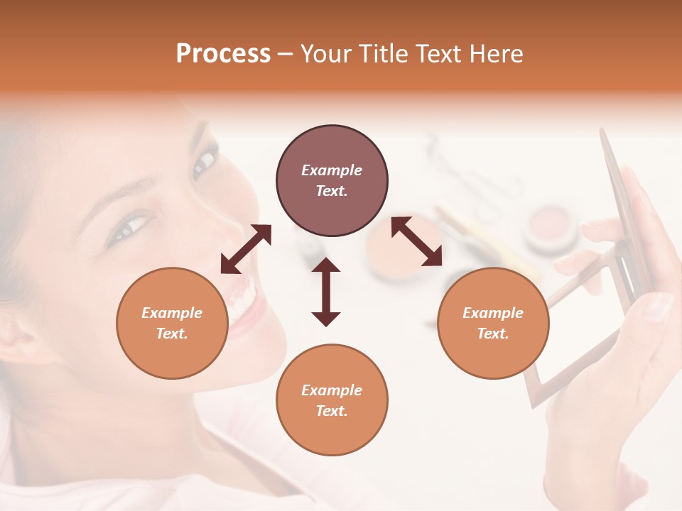 Mascara Fresh Pink PowerPoint Template