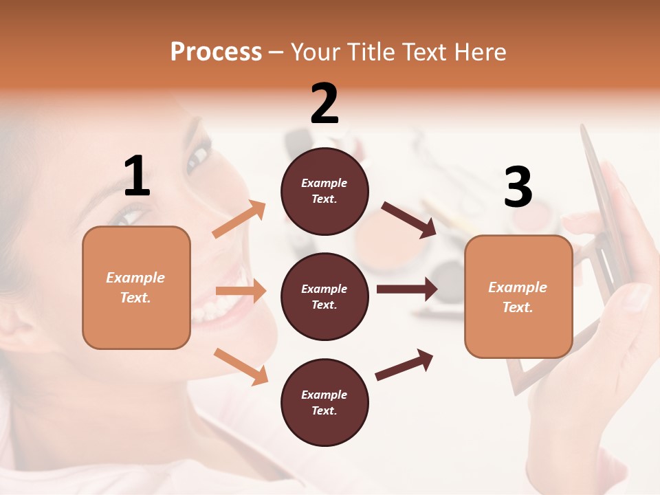 Mascara Fresh Pink PowerPoint Template