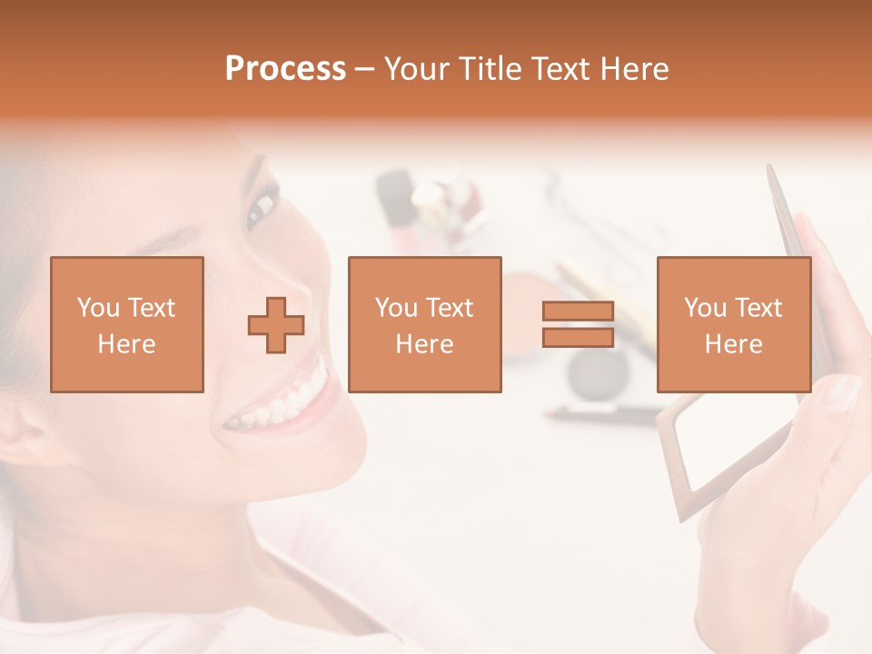 Mascara Fresh Pink PowerPoint Template