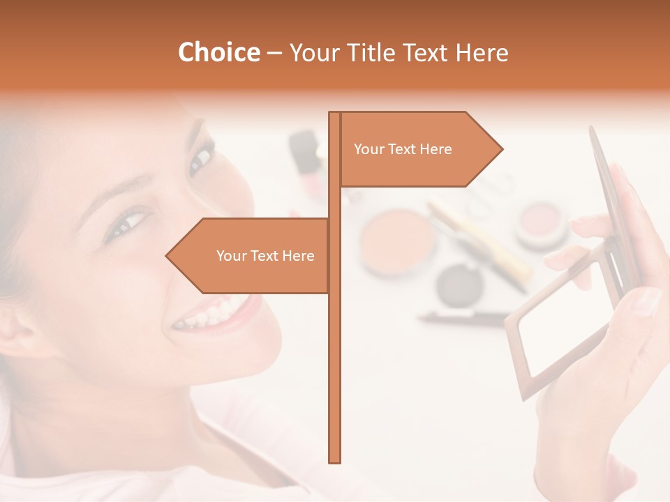 Mascara Fresh Pink PowerPoint Template