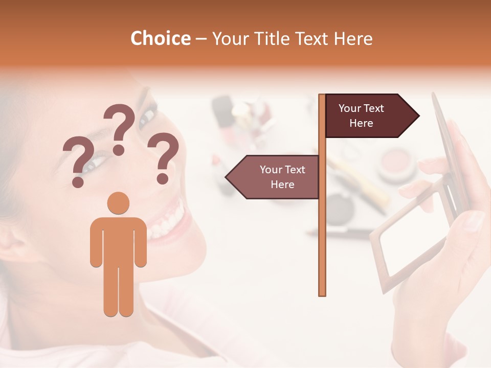 Mascara Fresh Pink PowerPoint Template