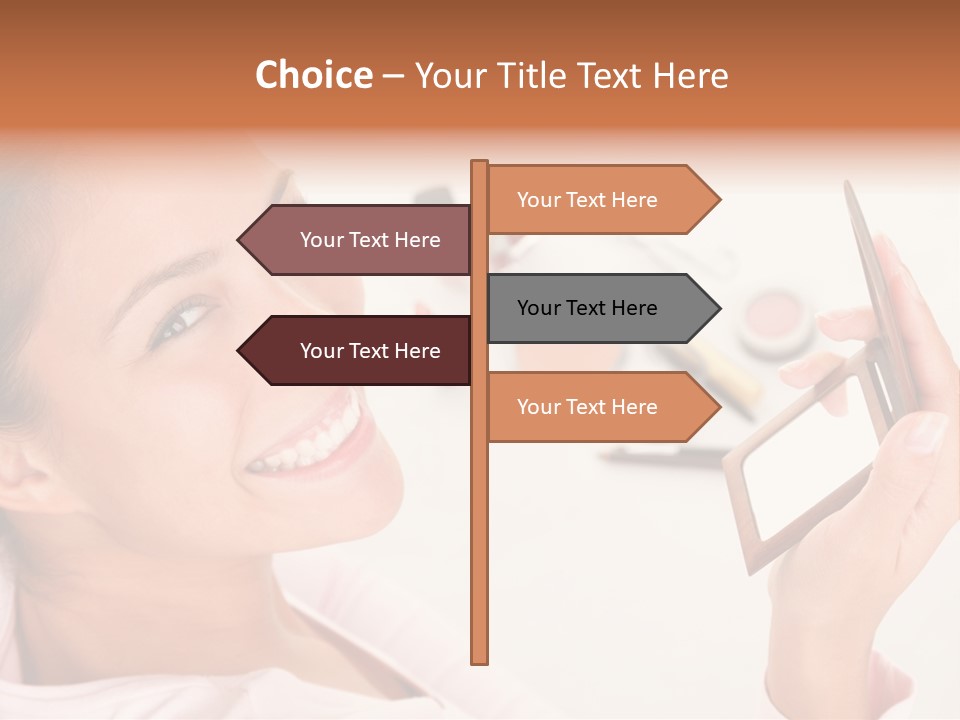 Mascara Fresh Pink PowerPoint Template