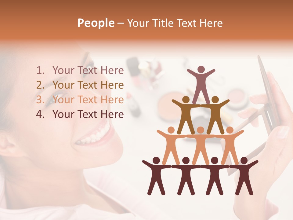 Mascara Fresh Pink PowerPoint Template