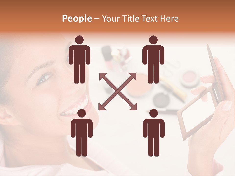 Mascara Fresh Pink PowerPoint Template